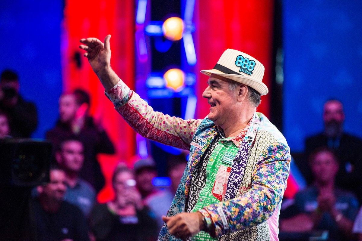 John Hesp during the 2017 WSOP Main Event final table