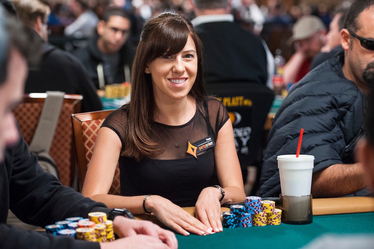 Kristen Bicknell at the 2017 World Series of Poker.