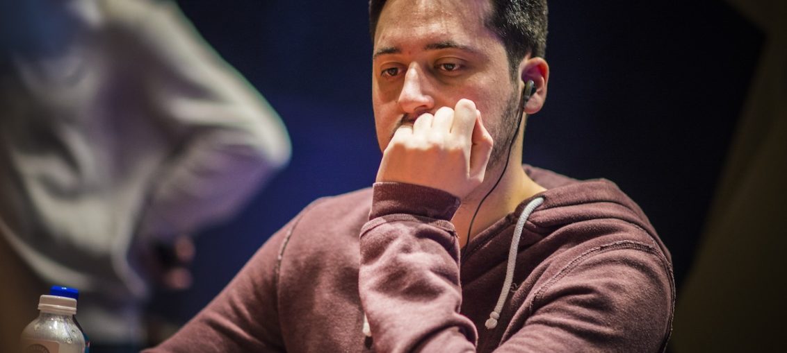 Adrian Mateos during Event #1 of the US Poker Open