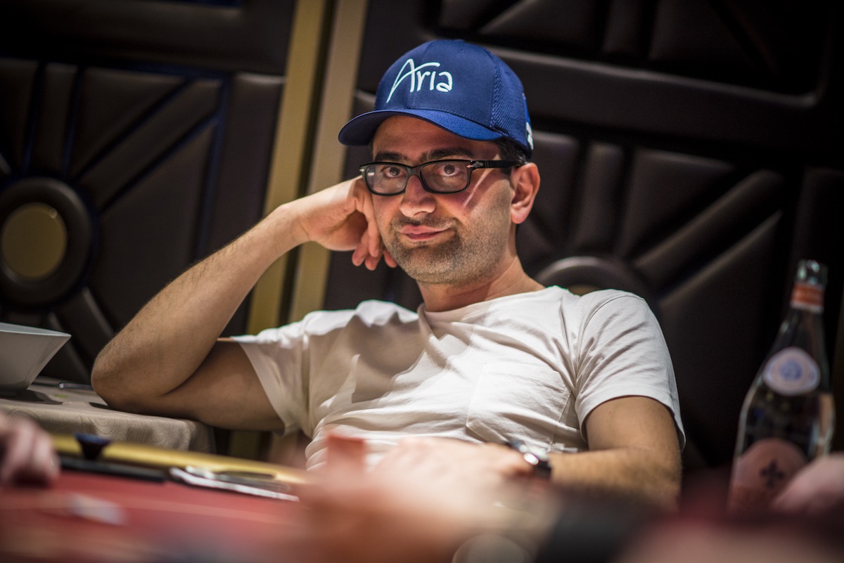 Antonio Esfandiari during Event #6 of the 2018 U.S. Poker Open in Las Vegas.