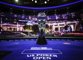 The U.S. Poker Open is underway and the trophy will be awarded to the USPO Champion next week on PokerGO. (Photo: Poker Central)