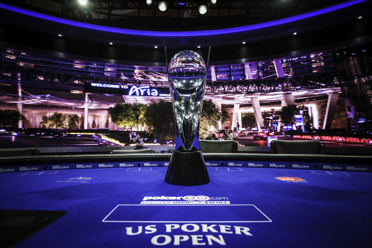 The U.S. Poker Open is underway and the trophy will be awarded to the USPO Champion next week on PokerGO. (Photo: Poker Central)