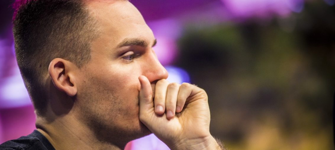 Justin Bonomo at the final table of Event #1 of the U.S. Poker Open