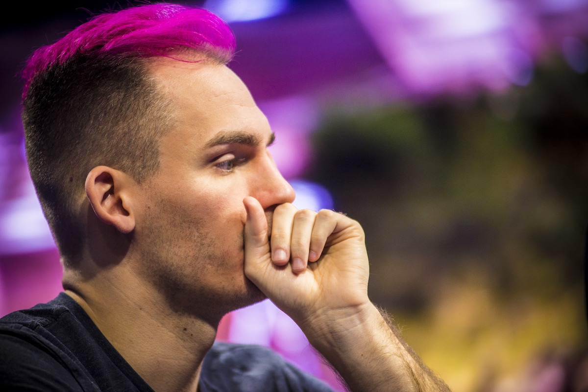 Justin Bonomo at the final table of Event #1 of the U.S. Poker Open