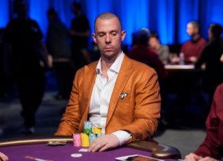 Matt Berkey during the 2017 Super High Roller Bowl