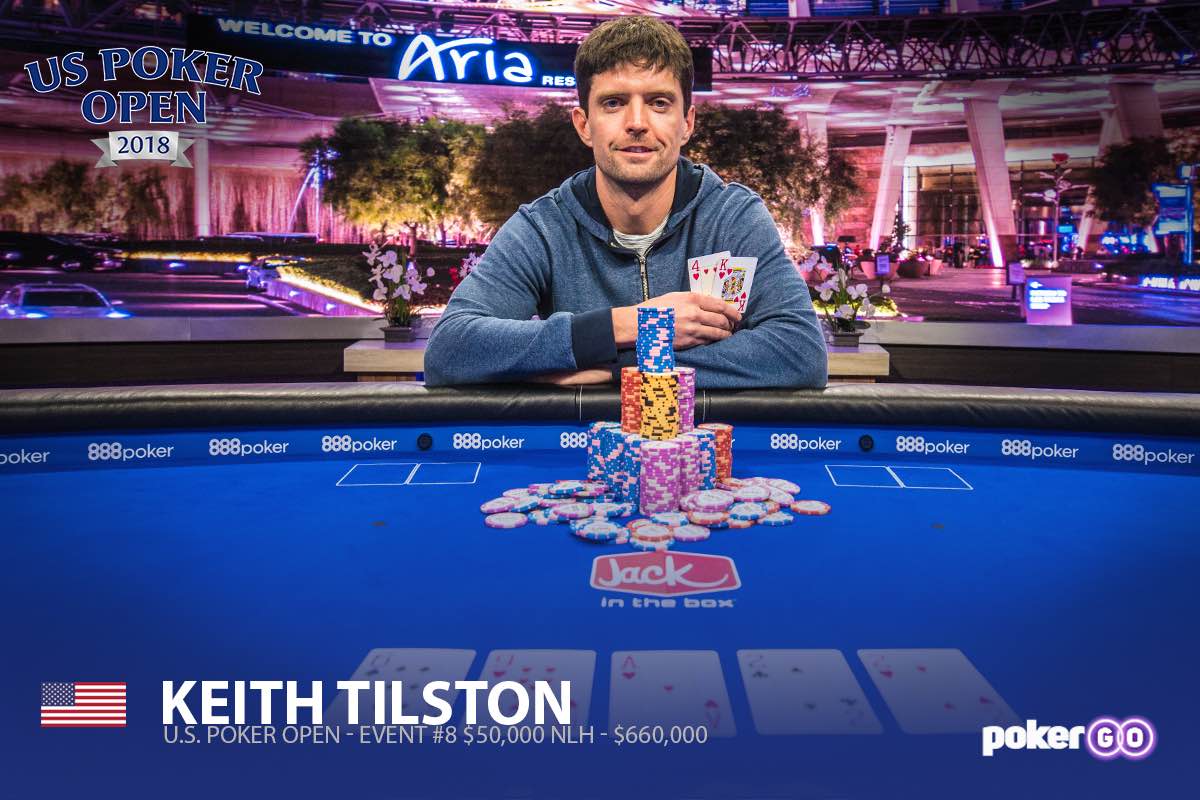 Keith Tilston finished out the USPO series by winning the $50,000 Main Event. (Photo: Poker Central)