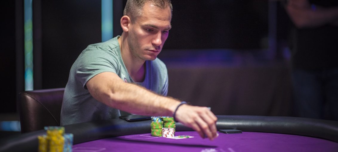 Justin Bonomo on Day 3 of the Super High Roller Bowl.