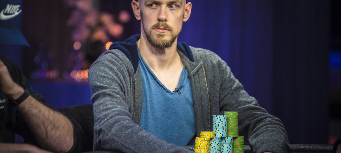 Stephen Chidwick on Day 2 of the 2018 Super High Roller Bowl.