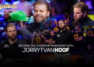 The different emotions of Jorryt van Hoof during the 2014 WSOP Main Event.