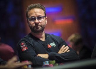 Daniel Negreanu on Day 1 of the 2018 Super High Roller Bowl.