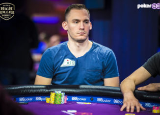 Justin Bonomo has the chip lead with 14 players remaining in the 2018 Super High Roller Bowl