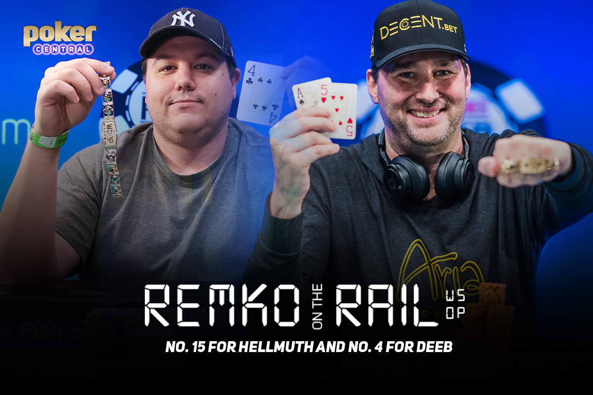 Remko on the Rail - More Bracelets for Hellmuth and Deeb.