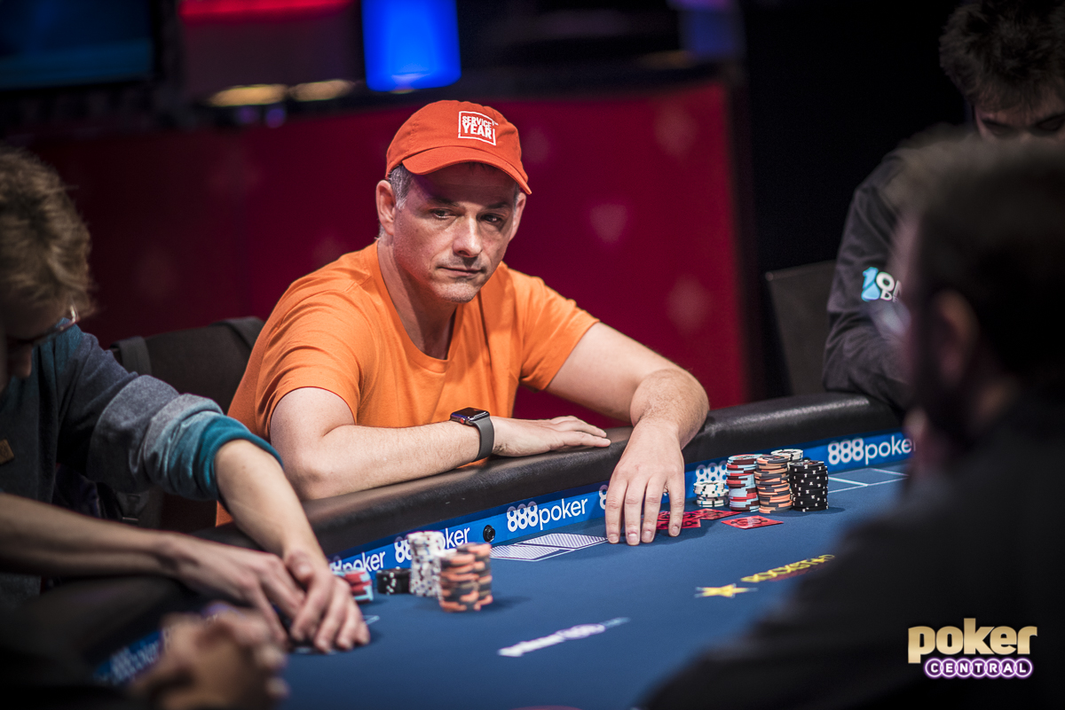 David Einhorn in action during Day 2 of the 2018 Big One for One Drop.