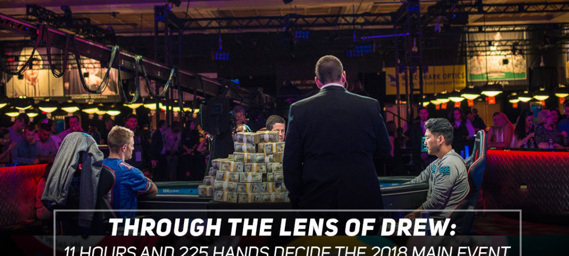 When we reached the heads-up portion, I knew we were definitely in for a battle. What I did not know is that we were about to watch one of the most epic, and longest heads-up match in Main Event history. John Cynn and Tony Miles battled it out for over 10 hours of grueling poker. The swings were huge and the emotions were at an all-time high, making this heads-up battle an absolute blast to shoot.