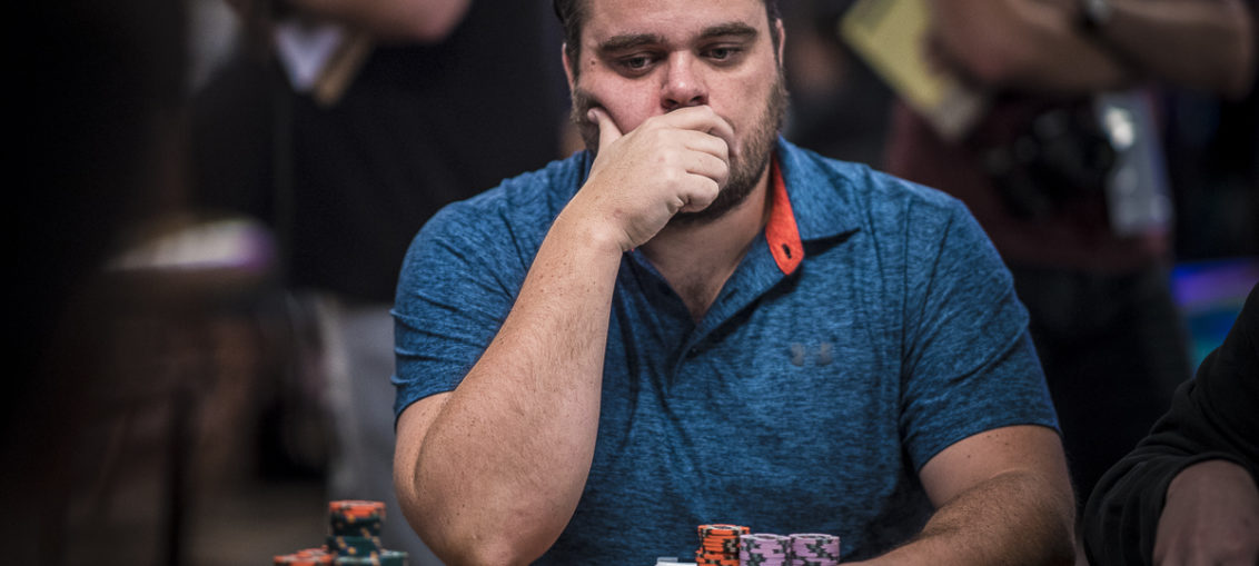 Frederik Brink amidst his best performance in the WSOP Main Event.