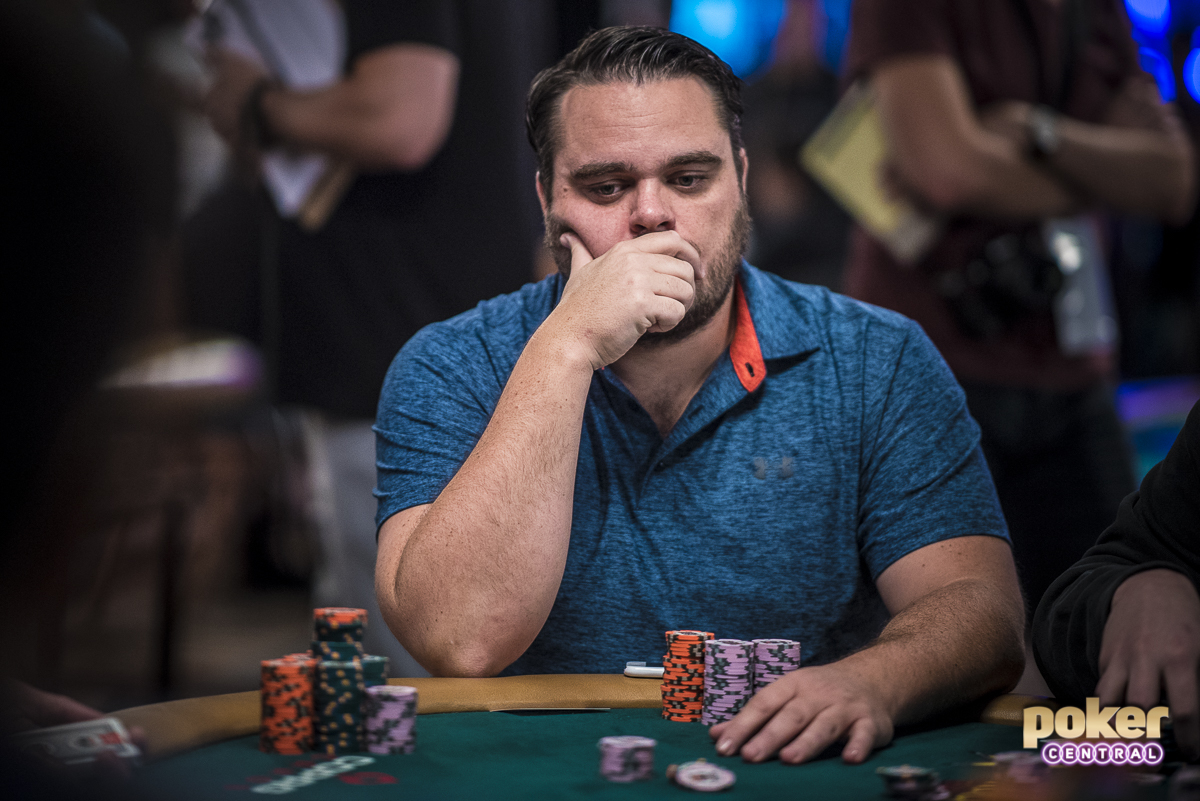 Frederik Brink amidst his best performance in the WSOP Main Event.