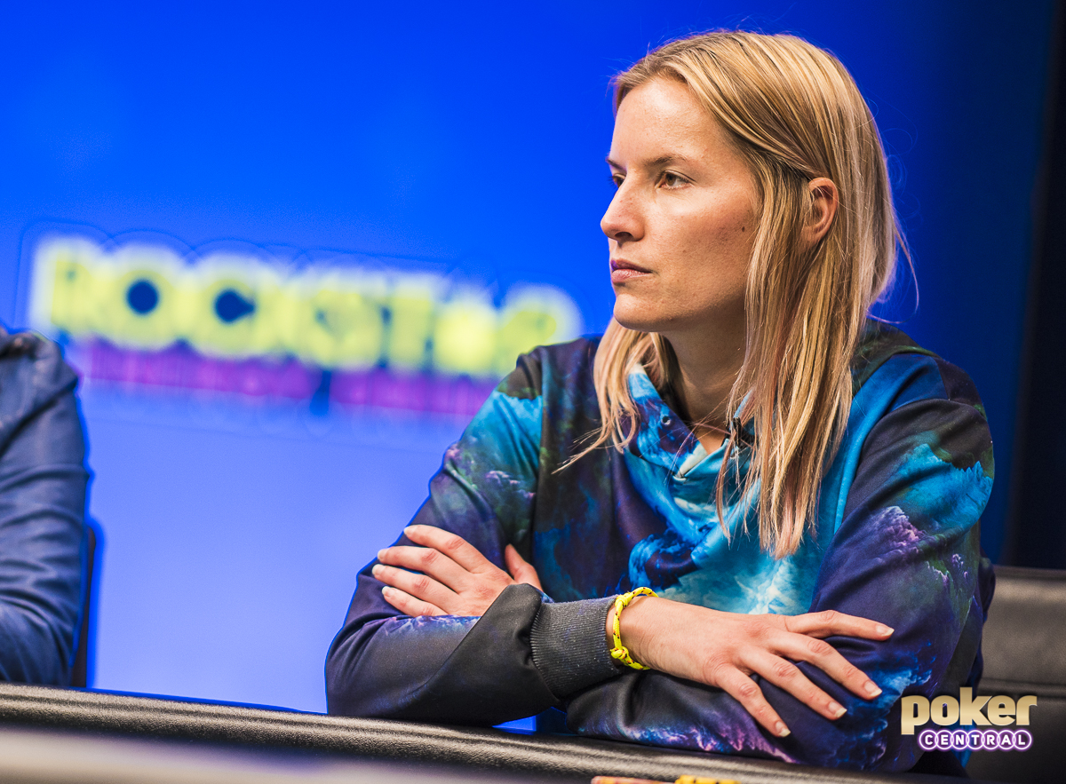 Jessica Dawley at the final table of the Ladies Event.