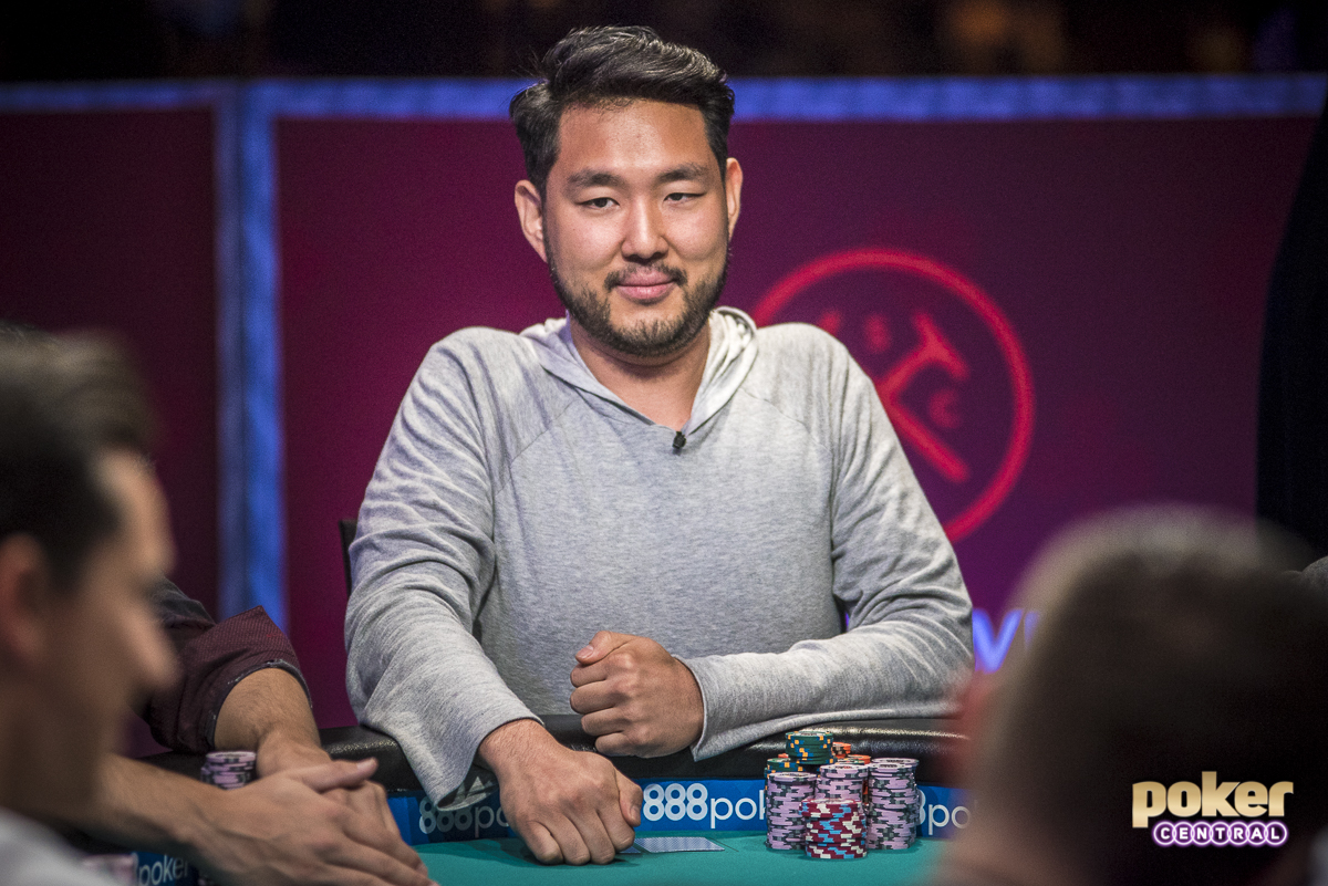 John Cynn in action during Day 7 of the WSOP Main Event.