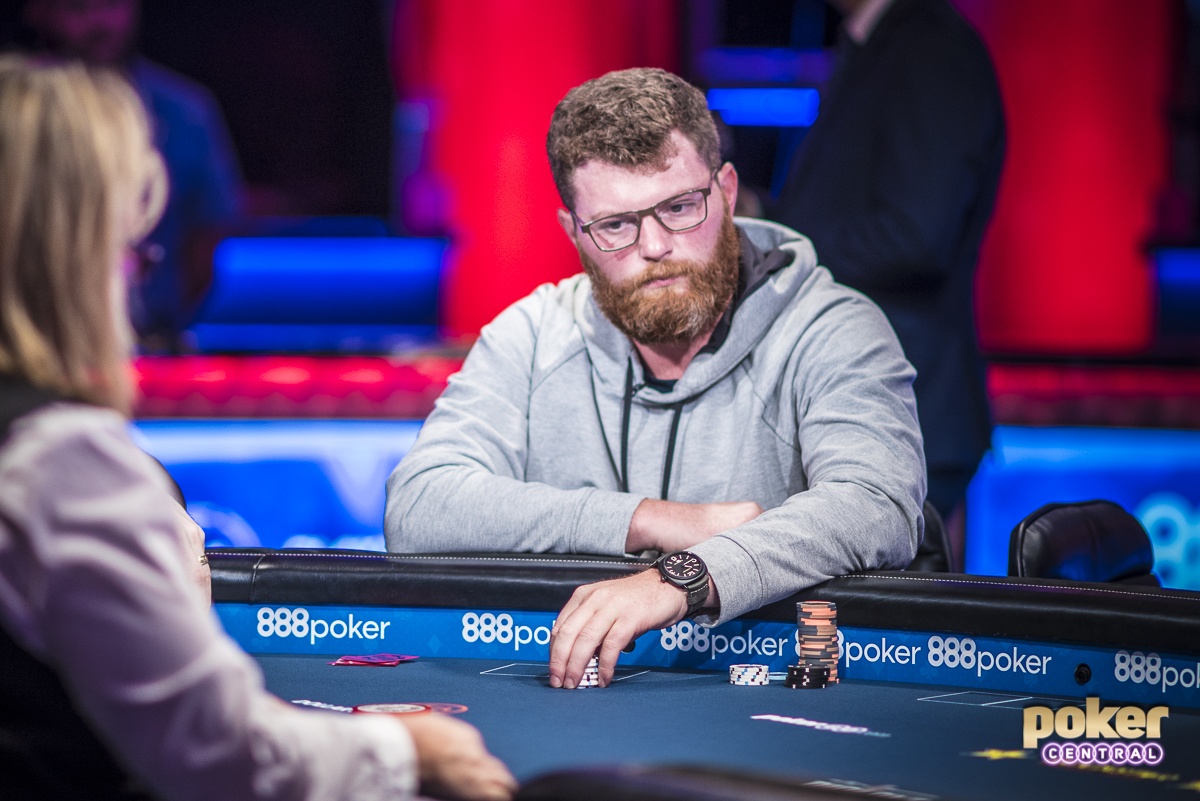 Nick Petrangelo at the featured table during Day 2 of the Big One for One Drop.