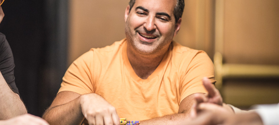 Matt Glantz in action during the 2018 World Series of Poker.