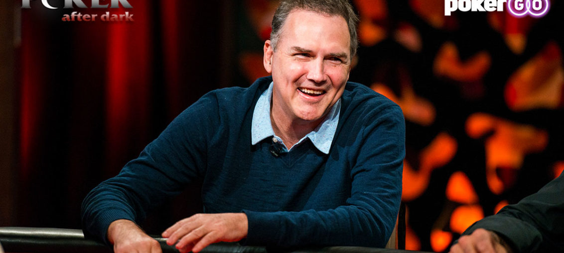 Norm Macdonald during the Super High Roller Celebrity Shootout on PokerGO.