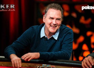 Norm Macdonald during the Super High Roller Celebrity Shootout on PokerGO.