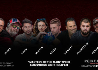 Poker After Dark Presents: "Masters of the Main" featuring John Cynn, Scott Blumstein, Tony Miles, Kelly Minkin, Mickey Craft, Randall Emmett, Eric Hicks and Scott Vener.