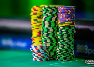 The big chips were in play during the Super High Roller Cash Game at the PokerGO Studio.