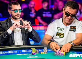 Dario Sammartino and Hossein Ensan battled at the 2019 WSOP Main Event Final Table.