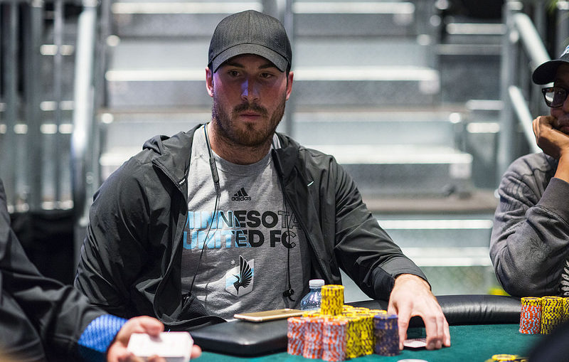 Minnesota United FC player Brent Kallman is in contention for the title in the biggest tournament of his live to date. (Photo: WPT.com)