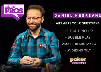 On Poker Central you can ask the pros anything! This wee: Daniel Negreanu.