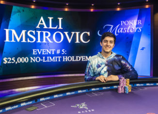 Ali Imsirovic is third in Poker Masters following his $25,000 No Limit win. (Photo: Poker Central)