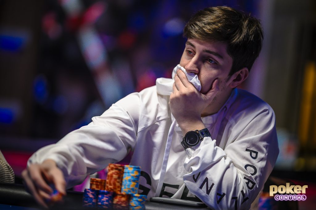 Covering up like a true pro, Ali Imsirovic is gunning for his first U.S. Poker Open title today on PokerGO.