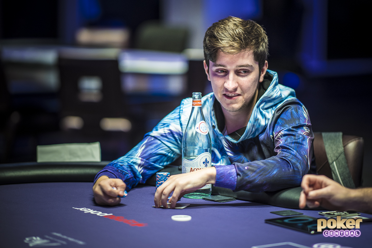 Ali Imsirovic in action during the 2018 Poker Masters.