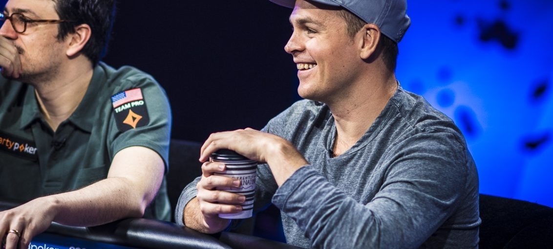 Andrew Robl at the final table of the $10,000 Short Deck event at the 2018 Poker Masters.