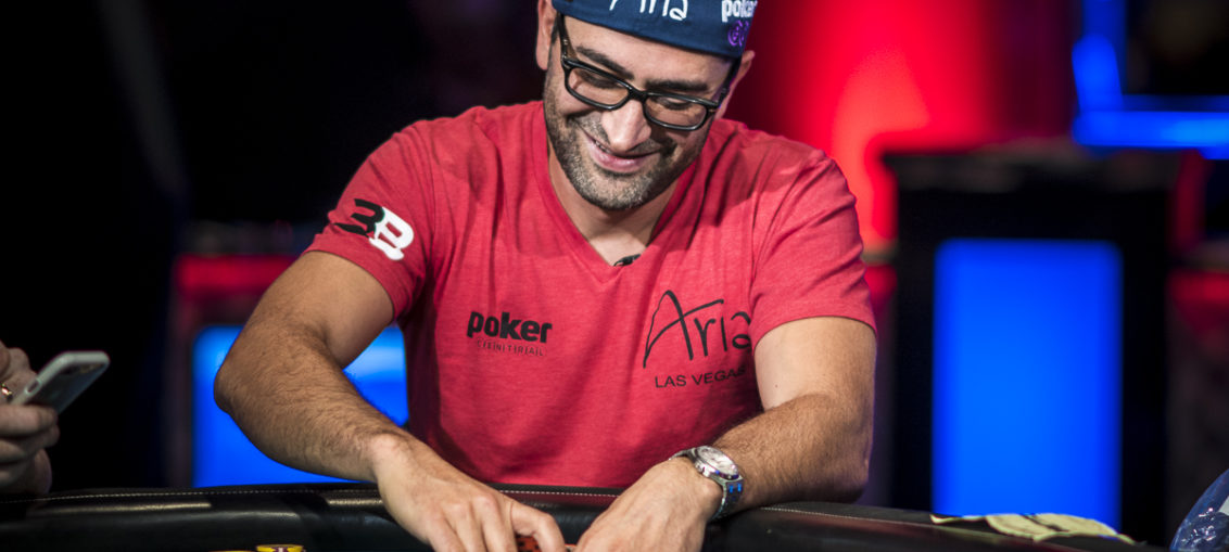 Antonio Esfandiari in action during the 2018 World Series of Poker.