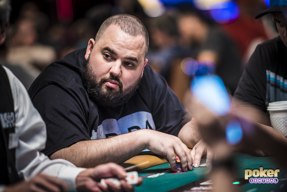 Chris Hunichen in action during the 2018 World Series of Poker.