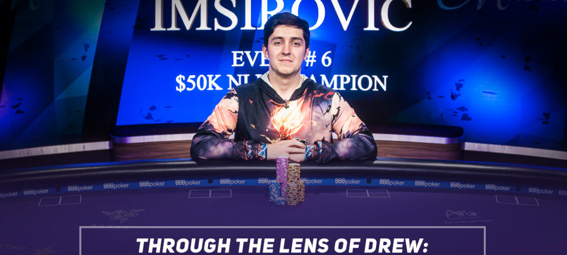 It seems like it was just yesterday I was posting photos of Ali Imsirovic after taking down his first Poker Masters event, for a career best score...Oh wait it was! Yet here we are again, fresh off the Event 6 final table, the headlines remain the same. Ali Imsirovic wins for a career best score worht $799,000. Not only has Imsirovic taken home a pile of cash the last 48 hours, he now also leads the race for the Purple Jacket.