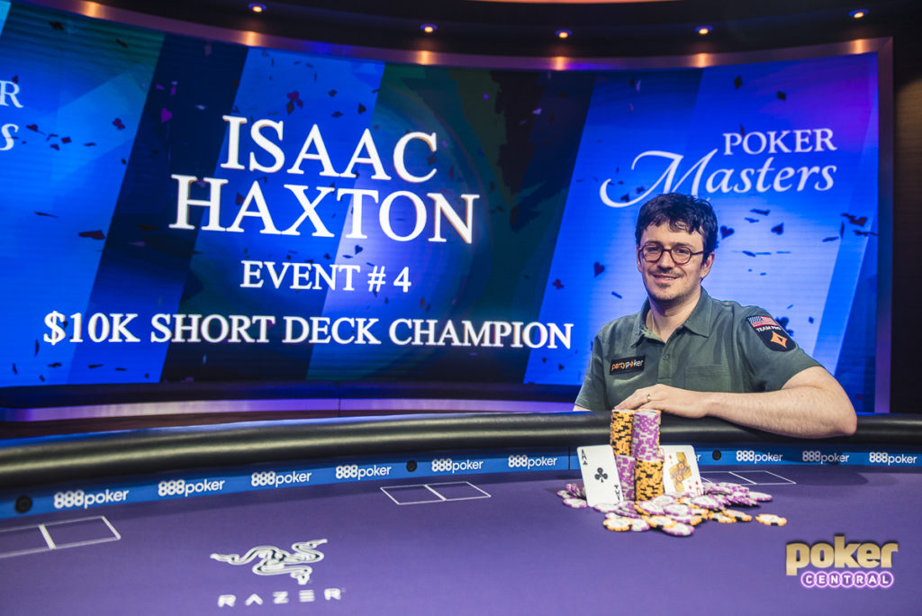 Playing Short Deck Poker for the very first time, Isaac Haxton took down the 2018 Poker Masters $10,000 Short Deck tournament. Haxton collected $176,000 for just the fifth outright win of his tournament career.