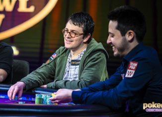 Isaac Haxton and Adrian Mateos are in contention at today's final table.