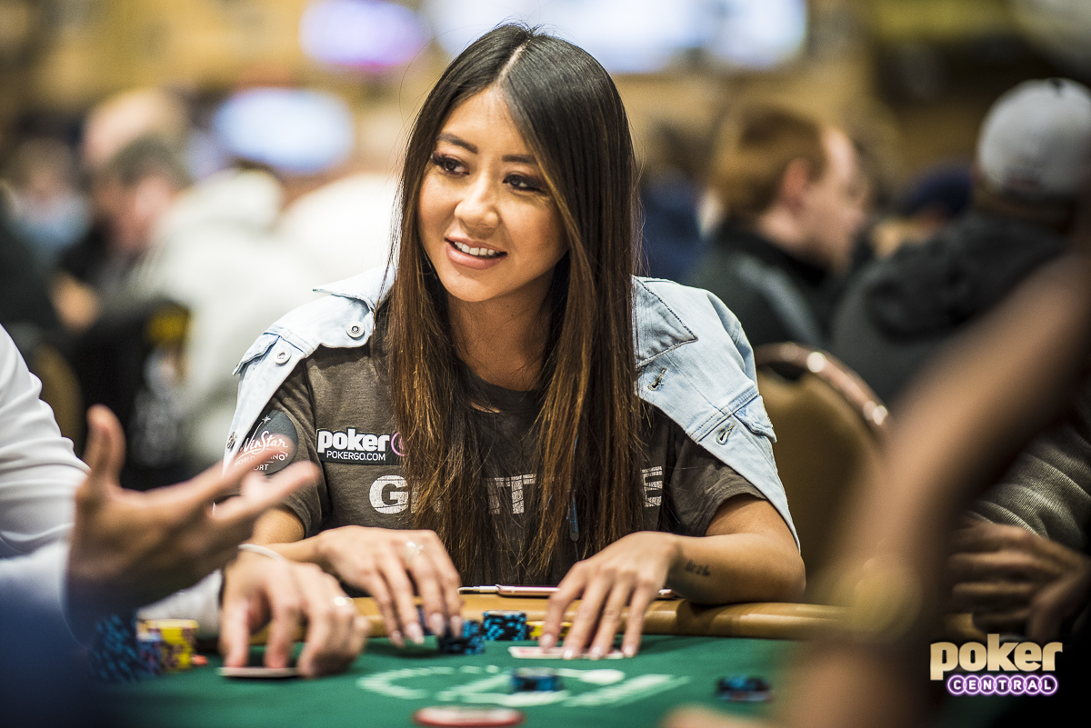 Maria Ho in action during the 2018 World Series of Poker.