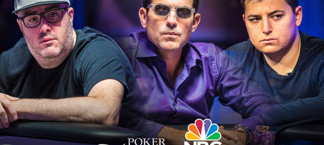 Jared Jaffee, Brandon Adams, and Jake Schindler battle for a Poker Masters title on NBC Sports tonight.