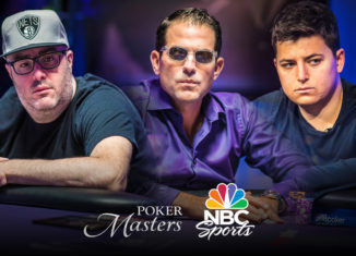 Jared Jaffee, Brandon Adams, and Jake Schindler battle for a Poker Masters title on NBC Sports tonight.