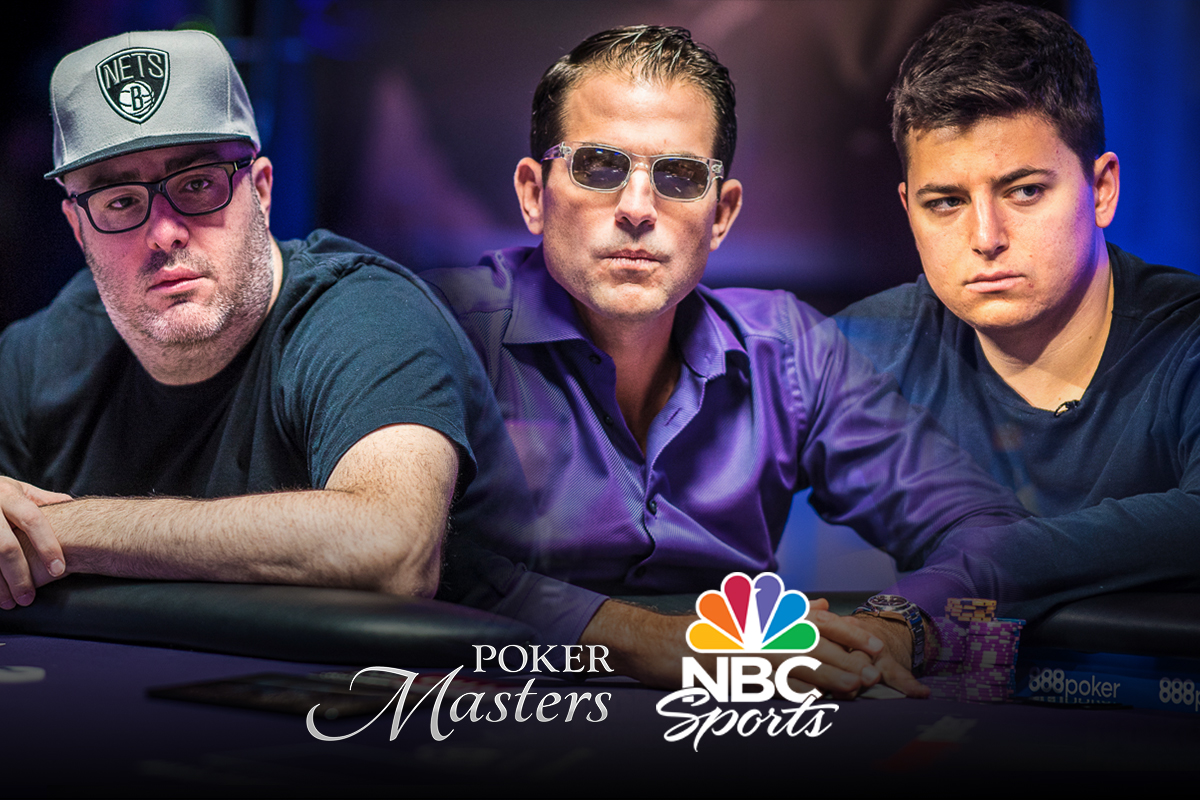 Jared Jaffee, Brandon Adams, and Jake Schindler battle for a Poker Masters title on NBC Sports tonight.