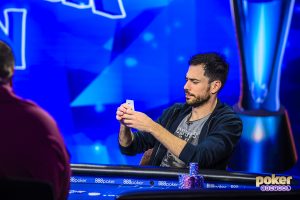 Nick Schulman at the final table of the $25,000 Mixed Game Championship at the 2019 U.S. Poker Open.