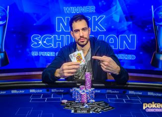 Nick Schulman wins the 2019 U.S. Poker Open Mixed Game Championship.