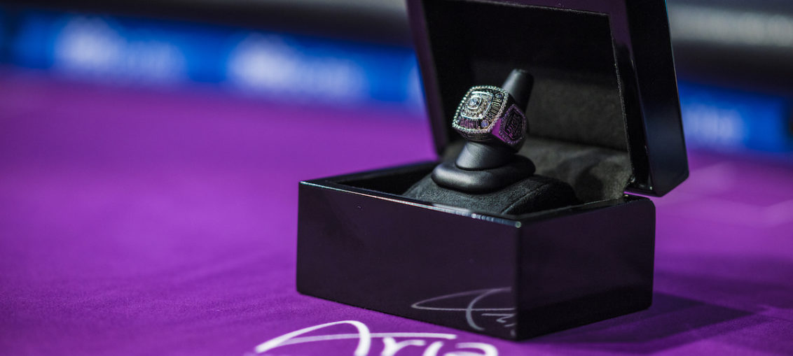 Back in May, Justin Bonomo won the Super High Roller Bowl and took home this championship ring.