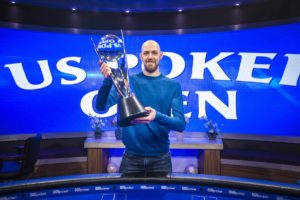 Stephen Chidwick after winning the 2018 U.S. Poker Open.