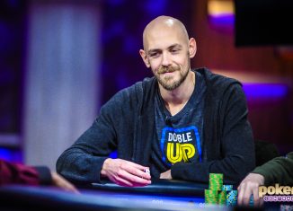 Stephen Chidwick at the final table of Super High Roller Bowl V.